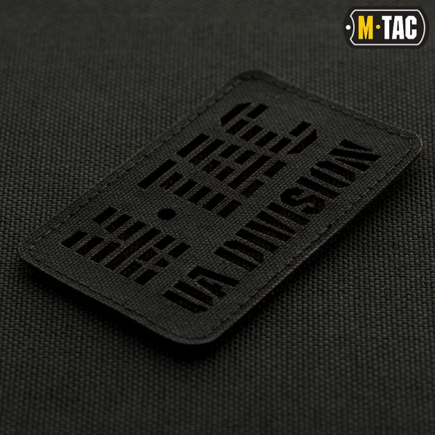 M-Tac нашивка UA Division сквозная Laser Cut Black