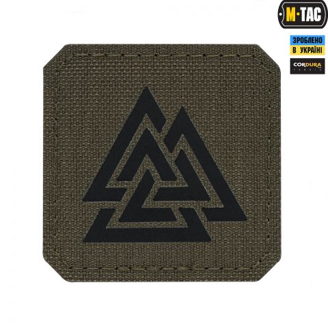 M-Tac нашивка Валькнут Laser Cut Ranger Green/Black
