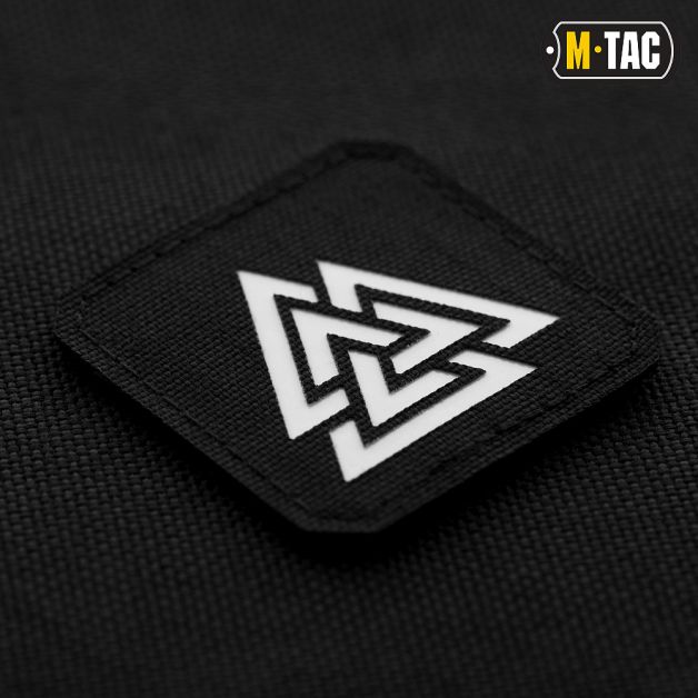 M-Tac нашивка Валькнут Laser Cut светонакопитель/Black