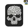 M-Tac нашивка Viking Skull ПВХ чорний/білий