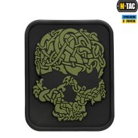 M-Tac нашивка Viking Skull ПВХ олива