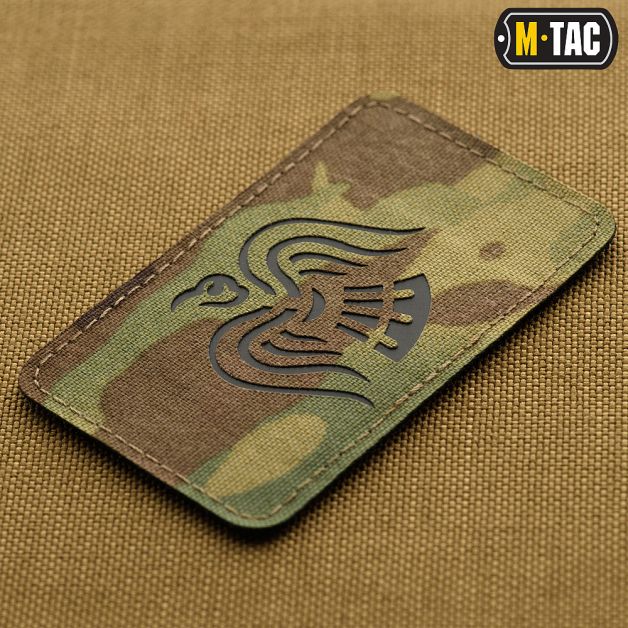 M-Tac нашивка Знамя Ворона Laser Cut Black/Multicam