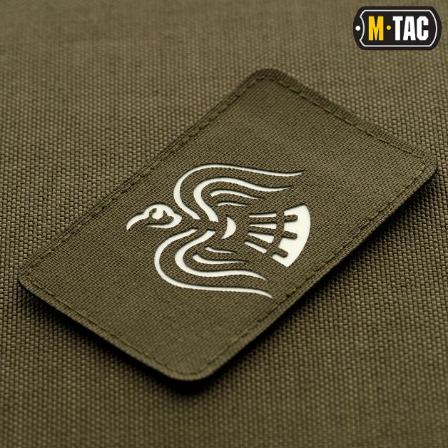 M-Tac нашивка Знам'я Ворона Laser Cut Ranger Green/світлонакопичувач
