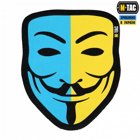 M-Tac нашивка Anonymous Black/Yellow/Blue