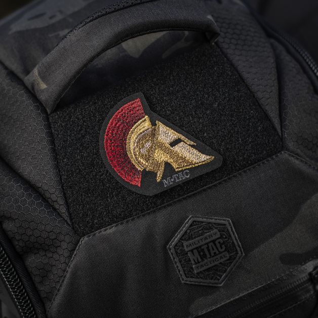 M-Tac нашивка Spartan Helmet (вышивка) Black