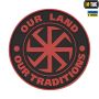 M-Tac нашивка Our Land ПВХ червона