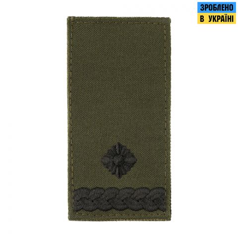 M-Tac погон МО Майор на липучці олива