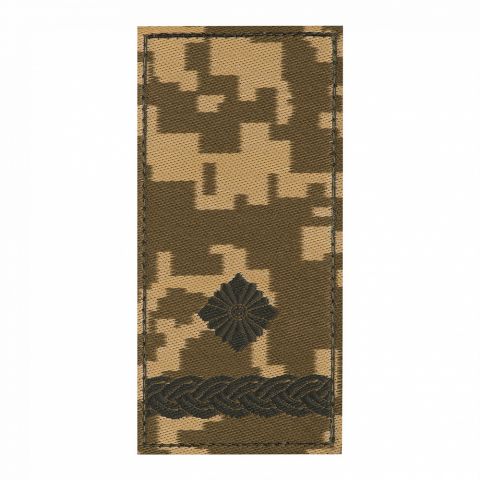 Погон ЗСУ на липучці Майор (жаккард) MM14