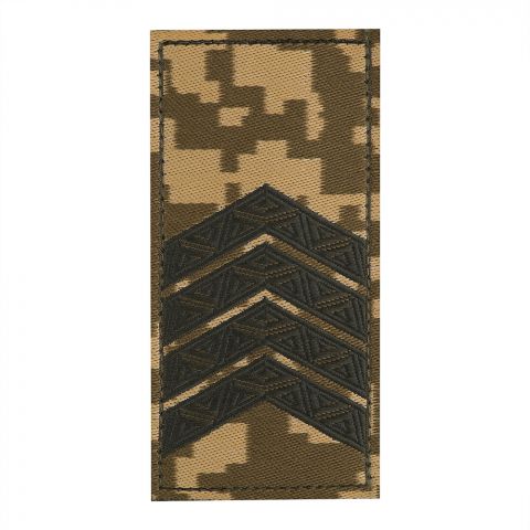 Погон ЗСУ на липучці Старший сержант (жаккард) MM14