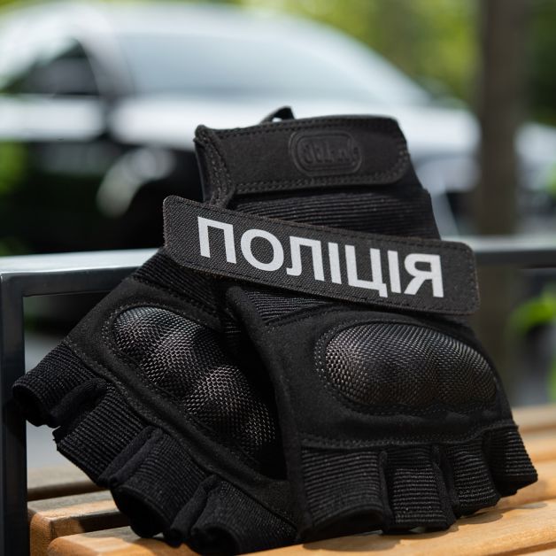 M-Tac нашивка Полиция (светоотражающая надпись) Black