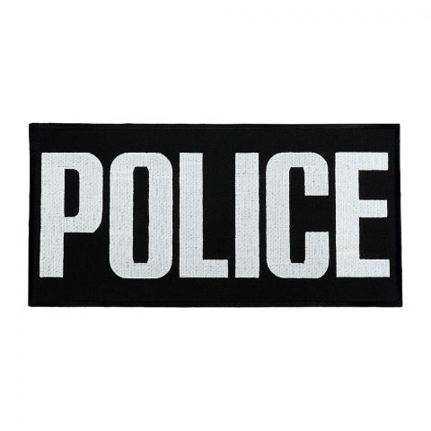 Нашивка на спину Police (30х15 см) чорна