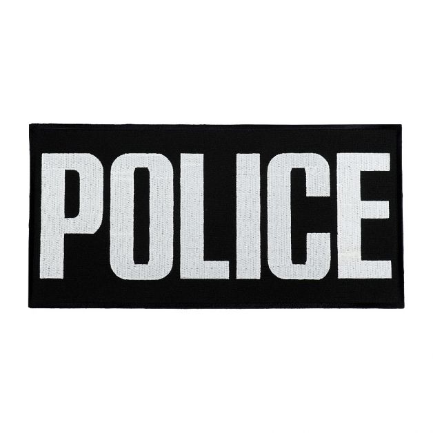 Нашивка на спину Police (30х15 см) черная