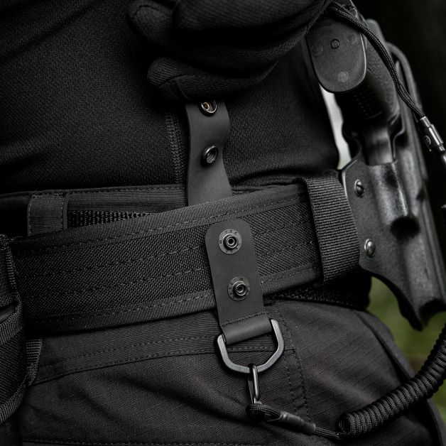 M-Tac крепления c D-кольцом на тактический ремень (2 шт) Black