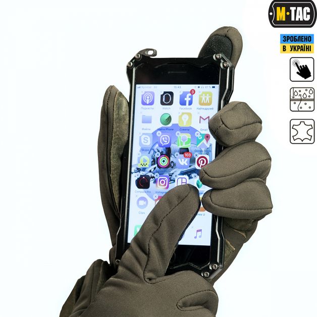 M-Tac рукавички Tactical Waterproof Olive