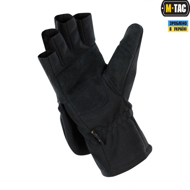 M-Tac рукавички безпалі з клапаном Windblock 295 Black