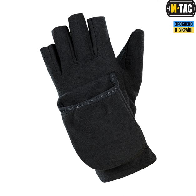M-Tac рукавички безпалі з клапаном Windblock 295 Black