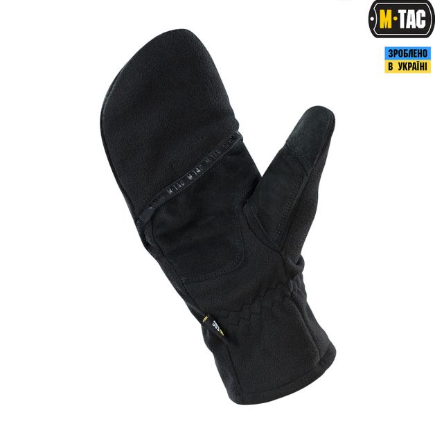 M-Tac рукавички безпалі з клапаном Windblock 295 Black