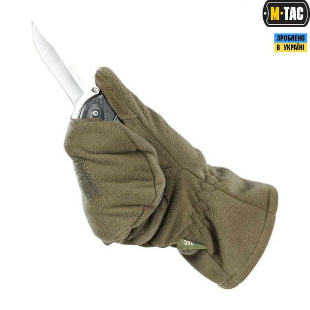M-Tac рукавички безпалі з клапаном Windblock 295 Olive