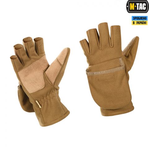 M-Tac рукавички безпалі з клапаном Windblock 295 Coyote Brown