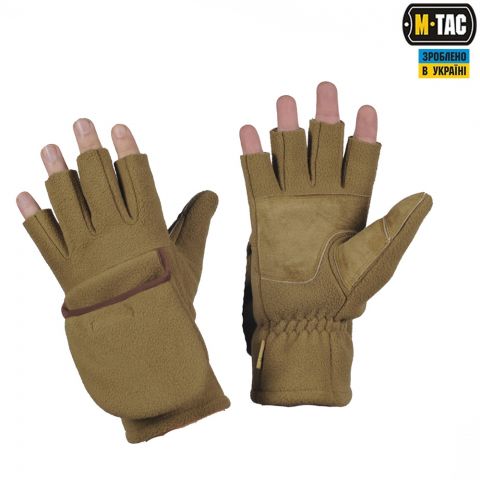 M-Tac рукавички безпалі з клапаном Windblock 295 Tan