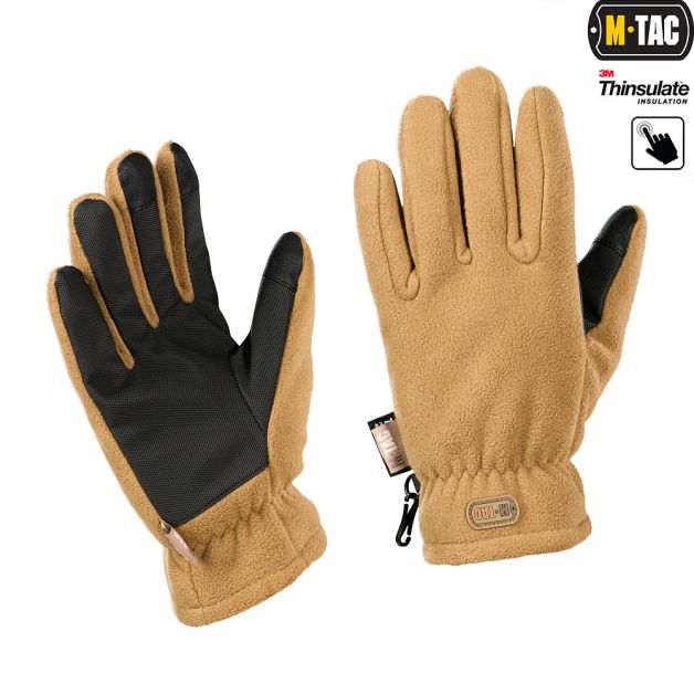 M-Tac рукавички Fleece Thinsulate Coyote Brown