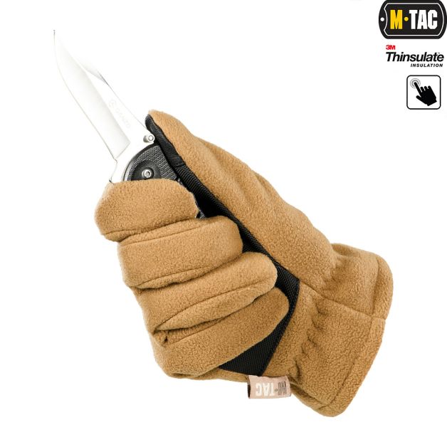 M-Tac рукавички Fleece Thinsulate Coyote Brown