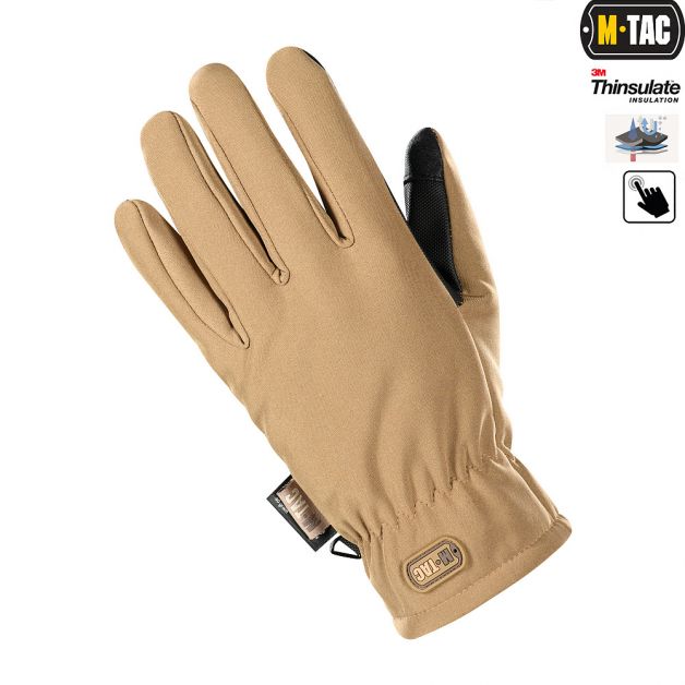 M-Tac перчатки Soft Shell Thinsulate Coyote Brown