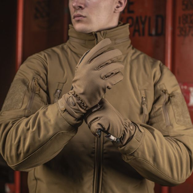 M-Tac перчатки Soft Shell Thinsulate Coyote Brown