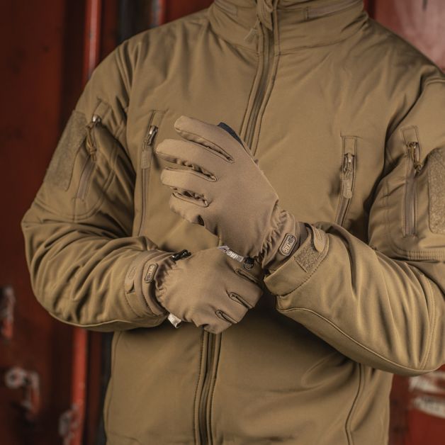M-Tac перчатки Soft Shell Thinsulate Coyote Brown