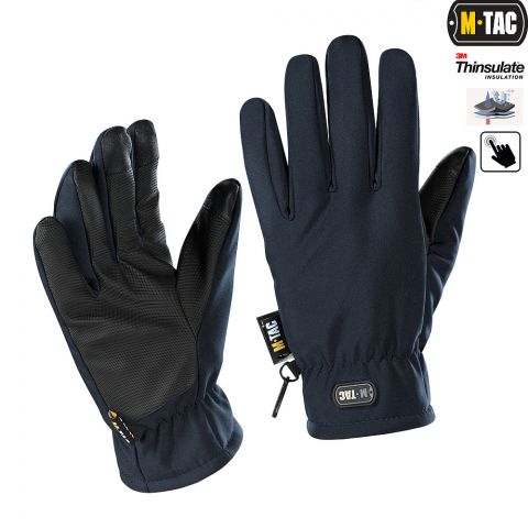M-Tac рукавички Soft Shell Thinsulate Navy Blue