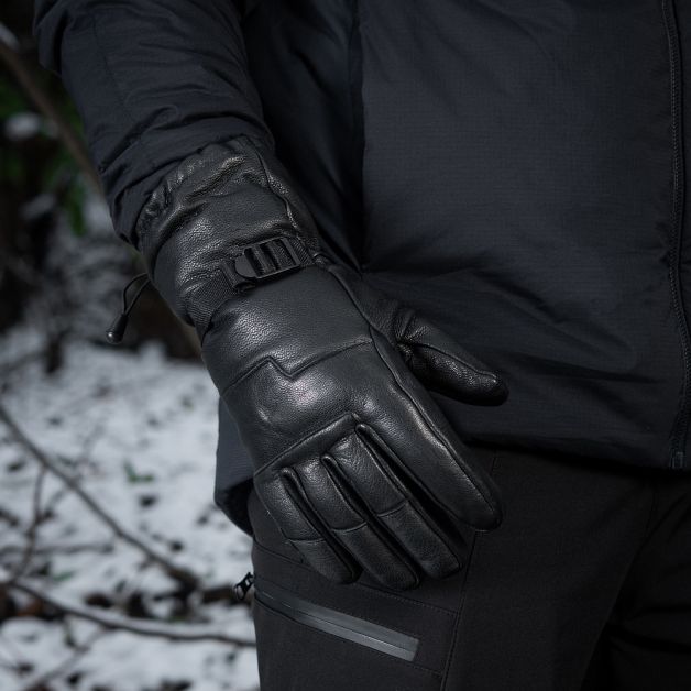 M-Tac перчатки зимние кожаные Black