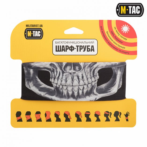 M-Tac шарф-труба облегченный Reaper Skull Black