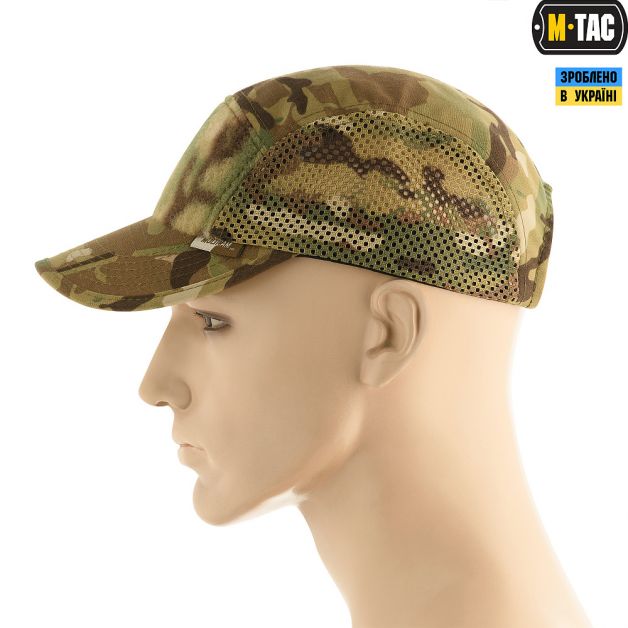 M-Tac бейсболка тактическая 5-панельная с сеткой Multicam