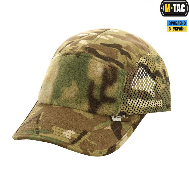M-Tac бейсболка тактическая 5-панельная с сеткой Multicam