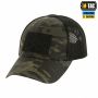 M-Tac бейсболка тактическая с сеткой Multicam Black