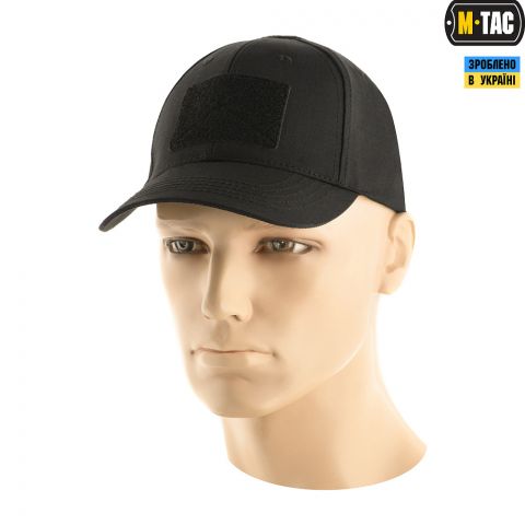 M-Tac бейсболка тактична Elite Flex ріп-стоп Black