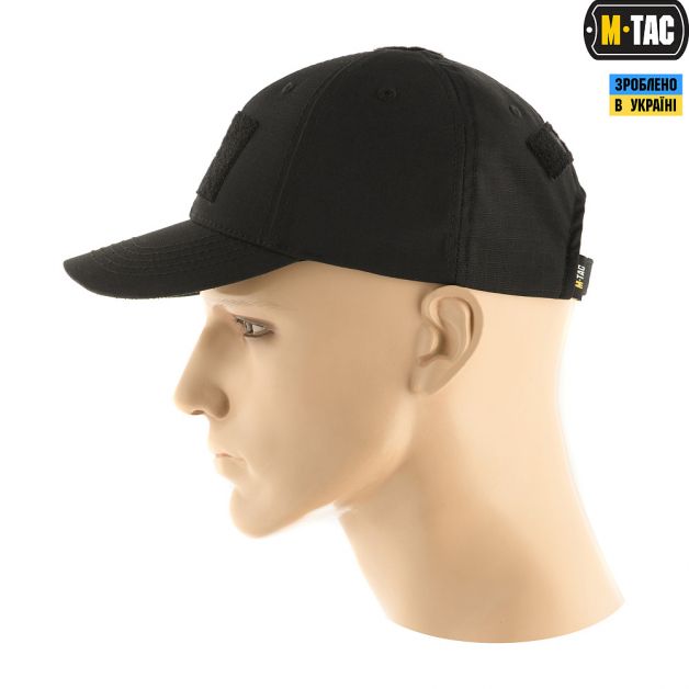 M-Tac бейсболка тактична Elite Flex ріп-стоп Black