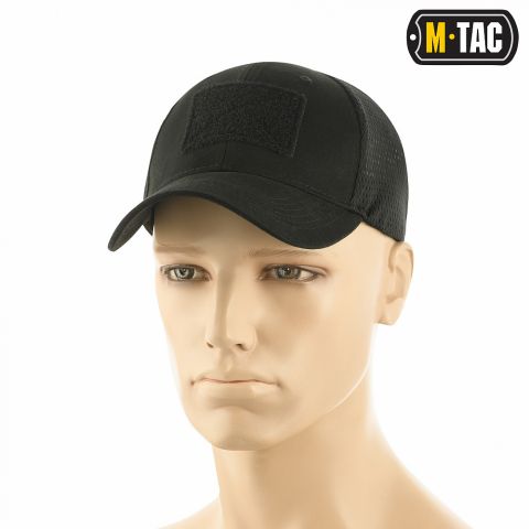 M-Tac бейсболка з липучкою і сіткою Black