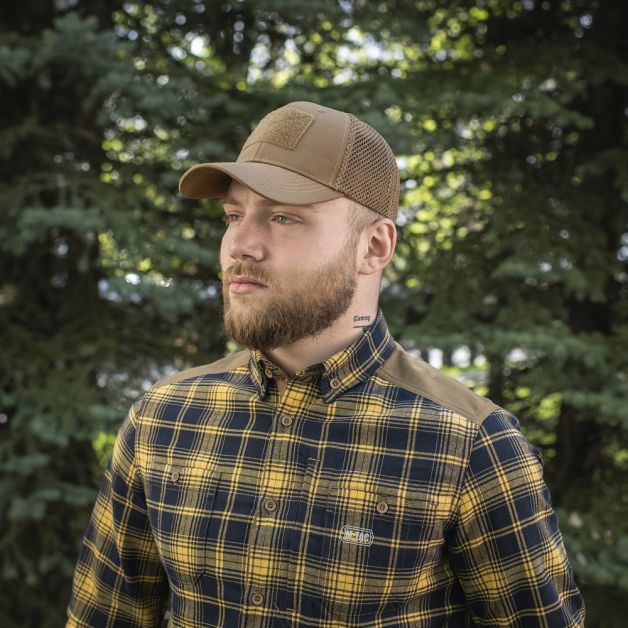 M-Tac бейсболка с липучкой и сеткой Flex рип-стоп Coyote Brown