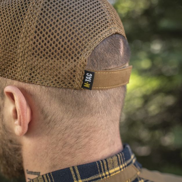 M-Tac бейсболка с липучкой и сеткой Flex рип-стоп Coyote Brown