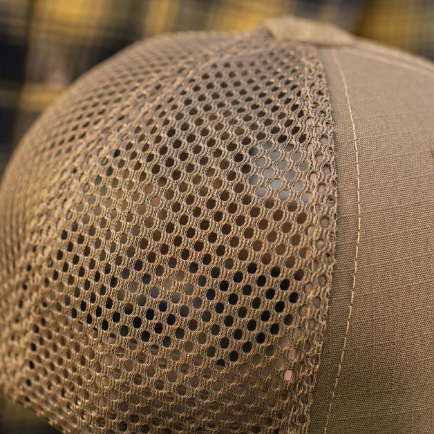 M-Tac бейсболка с липучкой и сеткой Flex рип-стоп Coyote Brown