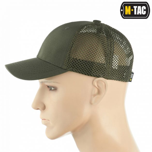 M-Tac бейсболка с сеткой Flex рип-стоп Army Olive