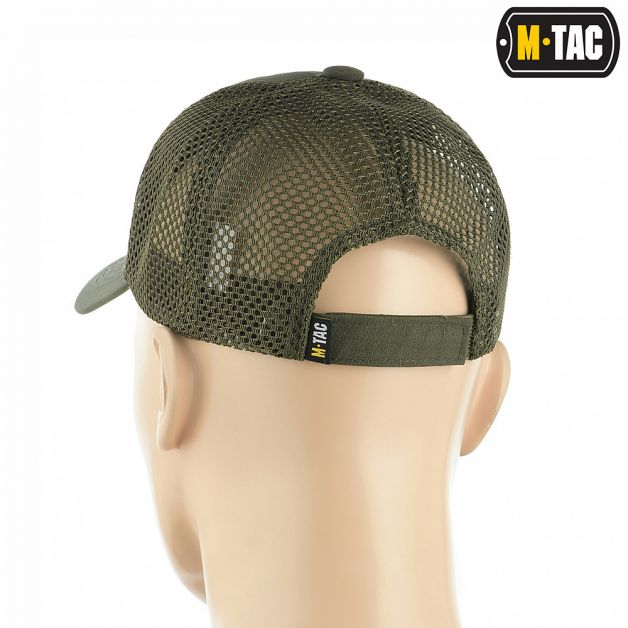 M-Tac бейсболка с сеткой Flex рип-стоп Army Olive