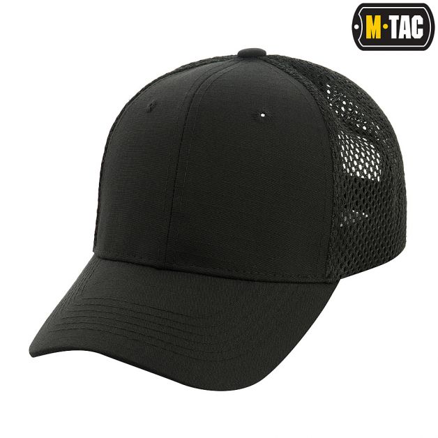M-Tac бейсболка с сеткой Flex рип-стоп Black