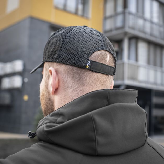M-Tac бейсболка с сеткой Flex рип-стоп Black