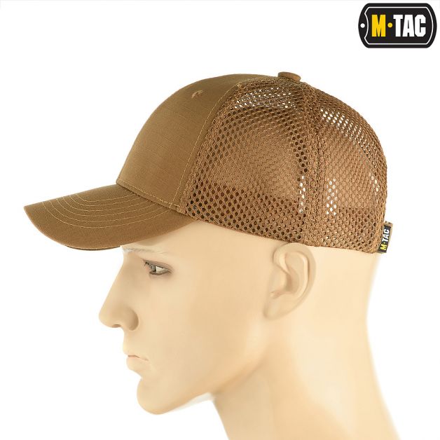 M-Tac бейсболка с сеткой Flex рип-стоп Coyote Brown