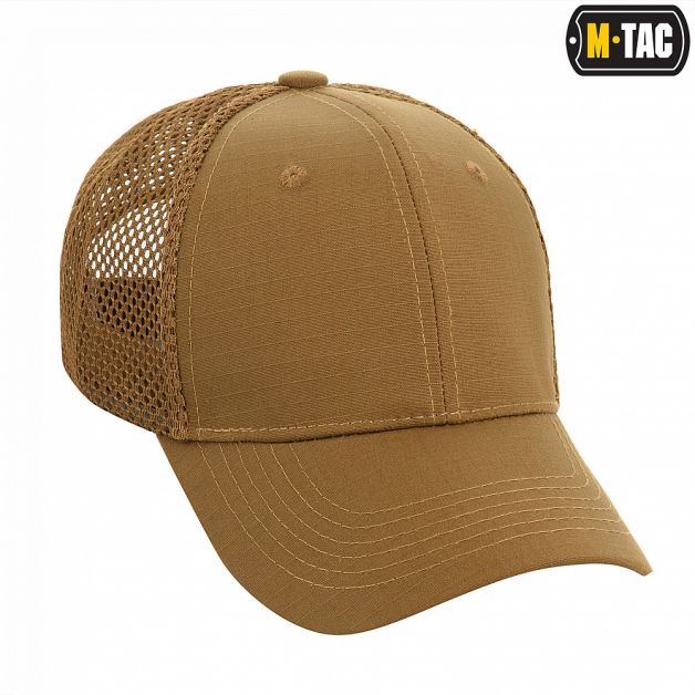 M-Tac бейсболка с сеткой Flex рип-стоп Coyote Brown