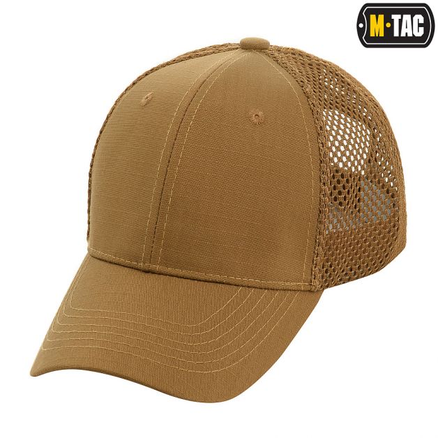 M-Tac бейсболка с сеткой Flex рип-стоп Coyote Brown