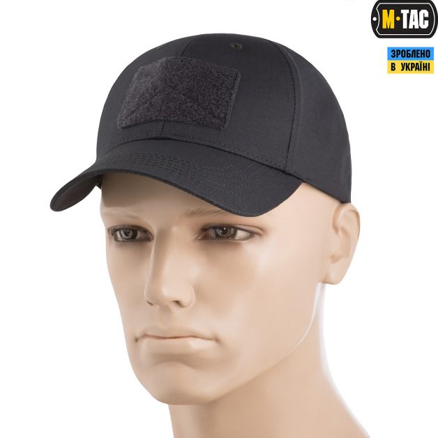 M-Tac бейсболка тактична Elite Flex ріп-стоп Dark Grey
