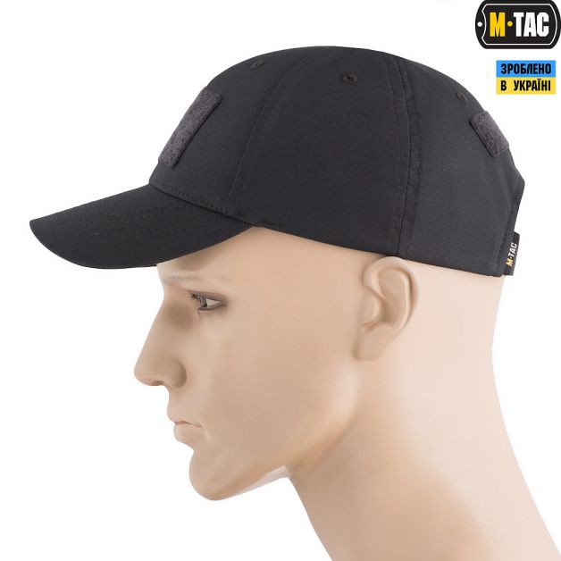 M-Tac бейсболка тактична Elite Flex ріп-стоп Dark Grey